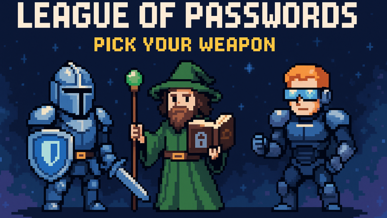 league of passwords banner